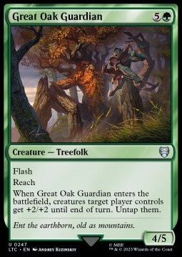 Great Oak Guardian - Commander: The Lord of the Rings: Tales of Middle   Cryptic Cabin TCG