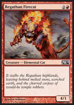 Regathan Firecat - Magic 2014 (Common) [M14-150]