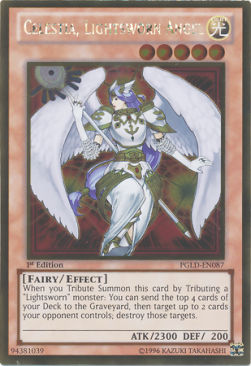 Celestia, Lightsworn Angel - Premium Gold (Gold Rare) [PGLD-087]