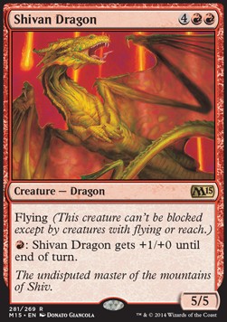 Shivan Dragon - Magic 2015 (Rare) [M15-281]