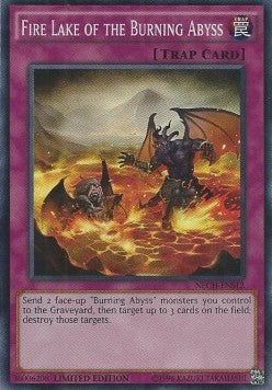 Fire Lake of the Burning Abyss (V.2 - Super Rare) - The New Challengers (Super Rare) [NECH-SP12]