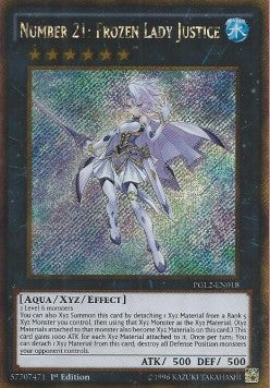 Number 21: Frozen Lady Justice - Premium Gold 2 (Gold Secret Rare) [PGL2-018]