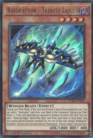 Raidraptor - Tribute Lanius - Wing Raiders (Ultra Rare) [WIRA-021]