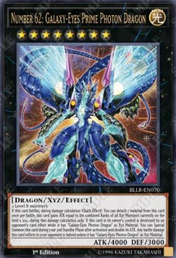 Number 62: Galaxy-Eyes Prime Photon Dragon - Battles of Legend: Light's Revenge (Ultra Rare) [BLLR-070]