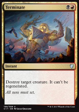 Terminate - Commander 2017 (Uncommon) [C17-199]