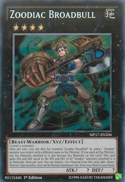 Zoodiac Broadbull - 2017 Mega-Tin Mega Pack (Secret Rare) [MP17-206]