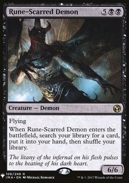 Rune-Scarred Demon - Mystery Booster (Rare) [MYS-106]