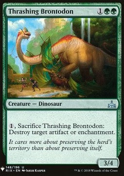 Thrashing Brontodon - Mystery Booster (Uncommon) [MYS-148]
