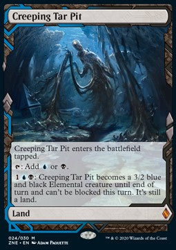 Creeping Tar Pit - Zendikar Rising Expeditions (Mythic) [ZNE-24]
