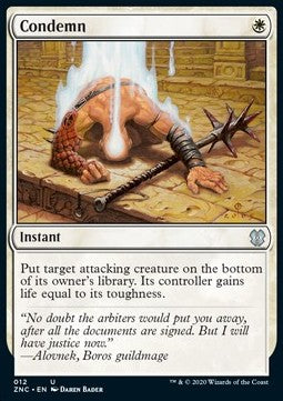 Condemn - Commander: Zendikar Rising (Uncommon) [ZNC-12]