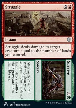 Struggle // Survive - Commander: Zendikar Rising (Uncommon) [ZNC-102]