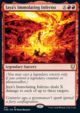 Jaya's Immolating Inferno - Commander Legends: Extras (Rare) [XCMR-415]