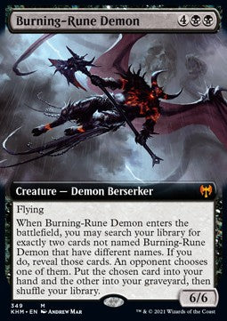 Burning-Rune Demon - Kaldheim: Extras (Mythic) [XKHM-349]