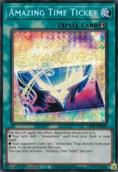 Amazing Time Ticket (V.1 - Secret Rare) - Lightning Overdrive (Secret Rare) [LIOV-056]
