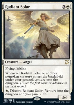 Radiant Solar - Commander: Adventures in the Forgotten Realms (Rare) [AFC-9]