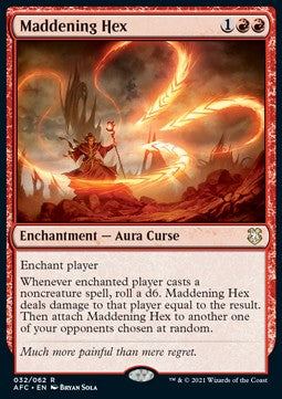 Maddening Hex - Commander: Adventures in the Forgotten Realms (Rare) [AFC-32]