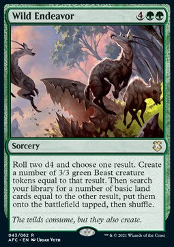 Wild Endeavor - Commander: Adventures in the Forgotten Realms (Rare) [AFC-43]