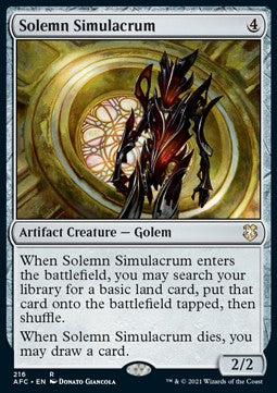 Solemn Simulacrum - Commander: Adventures in the Forgotten Realms (Rare) [AFC-216]