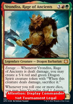 Vrondiss, Rage of Ancients (V.2) - Commander: Adventures in the Forgotten Realms: Extras (Special) [XAFC-4]