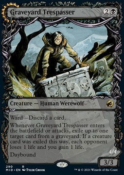 Graveyard Trespasser // Graveyard Glutton - Innistrad: Midnight Hunt: Extras (Rare) [XMID-290]
