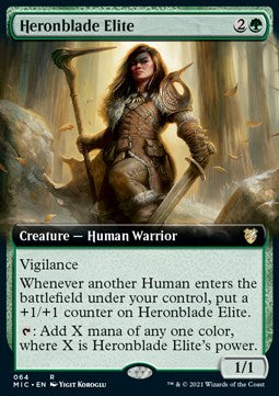 Heronblade Elite (V.2) - Commander: Innistrad: Midnight Hunt (Rare) [MIC-64]