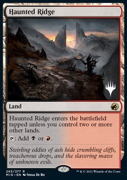 Haunted Ridge (V.2) - Innistrad: Midnight Hunt: Promos (Rare) [PMID-263]