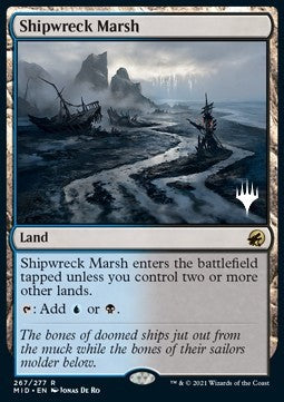 Shipwreck Marsh (V.2) - Innistrad: Midnight Hunt: Promos (Rare) [PMID-267]