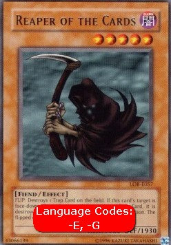 Reaper of the Cards (V.1 - Rare) - Legend of Blue Eyes White Dragon (Rare) [LOB-057]