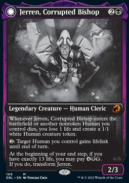 Jerren, Corrupted Bishop // Ormendahl, the Corrupter - Innistrad: Double Feature (Mythic) [DBL-109]