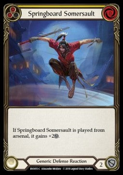 Springboard Somersault (Normal) - Welcome to Rathe - Bravo, Showstopper Hero Deck (Common) [BVO-015]
