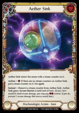 Aether Sink (Rainbow Foil) - Arcane Rising - First (Rare) [ARC-F-ARC017-R]