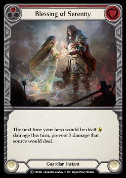 Blessing of Serenity (Red) (Normal) - Crucible of War - Unlimited (Common) [CRU-U-CRU041]