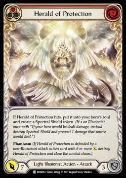 Herald of Protection (Red) (Normal) - Monarch - First (Common) [MON-F-MON014]