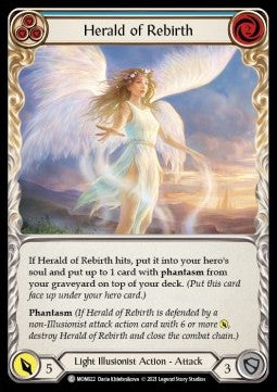 Herald of Rebirth (Blue) (Normal) - Monarch - First (Common) [MON-F-MON022]