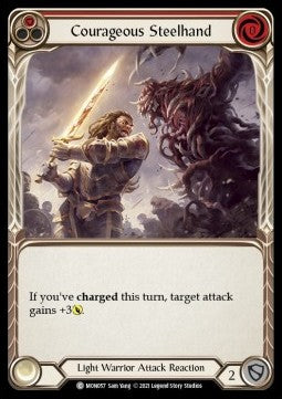 Courageous Steelhand (Red) (Normal) - Monarch - First (Common) [MON-F-MON057]