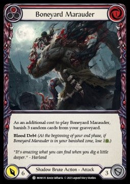 Boneyard Marauder (Red) (Normal) - Monarch - First (Common) [MON-F-MON135]