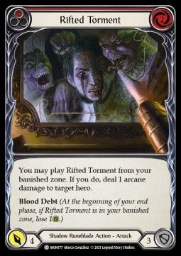 Rifted Torment (Red) (Rainbow Foil) - Monarch - First (Common) [MON-F-MON177]