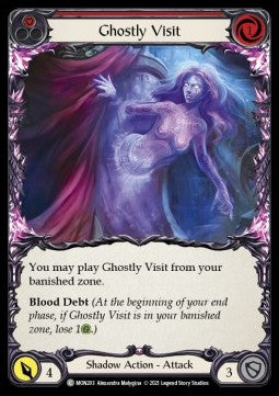 Ghostly Visit (Red) (Rainbow Foil) - Monarch - First (Common) [MON-F-MON203]