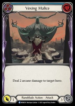 Vexing Malice (Blue) (Normal) - Monarch - First (Rare) [MON-F-MON234]