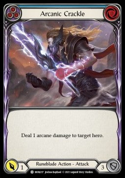 Arcanic Crackle (Blue) (Normal) - Monarch - First (Common) [MON-F-MON237]