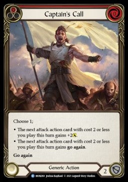 Captain's Call (Red) (Normal) - Monarch - First (Rare) [MON-F-MON260]