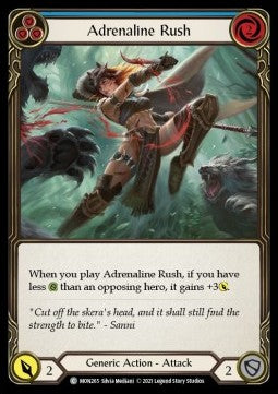 Adrenaline Rush (Blue) (Normal) - Monarch - First (Common) [MON-F-MON265]