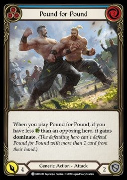 Pound for Pound (Blue) (Normal) - Monarch - First (Common) [MON-F-MON280]