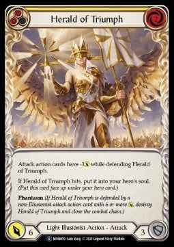 Herald of Triumph (Yellow) (Normal) - Monarch - Unlimited (Rare) [MON-U-MON009]