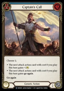 Captain's Call (Blue) (Rainbow Foil) - Monarch - Unlimited (Rare) [MON-U-MON262]