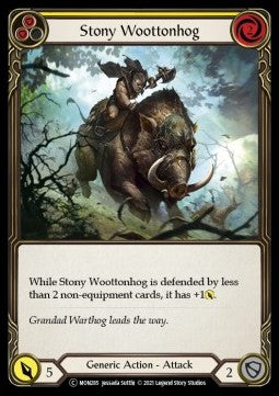 Stony Woottonhog (Yellow) (Normal) - Monarch - Unlimited (Common) [MON-U-MON285]
