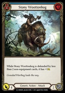 Stony Woottonhog (Blue) (Normal) - Monarch - Unlimited (Common) [MON-U-MON286]