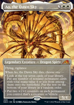Ao, the Dawn Sky (V.1) - Kamigawa: Neon Dynasty: Extras (Mythic) [XNEO-406]