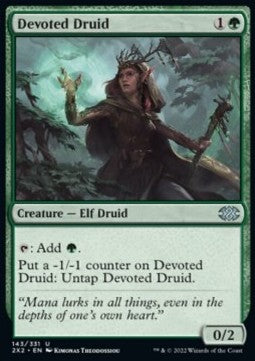 Devoted Druid - Double Masters 2022 (Uncommon) [2X2-143]