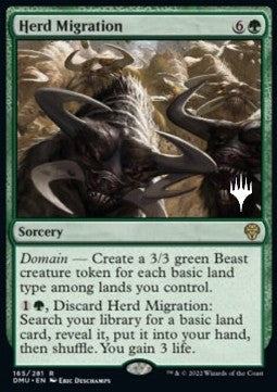 Herd Migration (V.2) - Dominaria United: Promos (Rare) [PDMU-165]